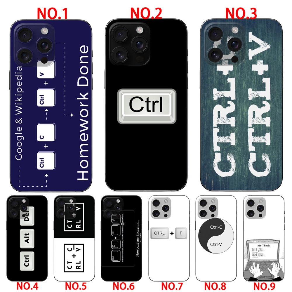 Ốp điện thoại bảo vệ Ctrl C và Ctrl V Equals Homework Done cho Redmi Note 13 4G Note 13 5G Note 11 1