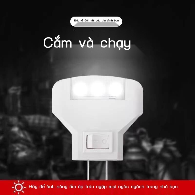 ( rẻ mà chất lượng) Đèn LED tiết kiệm năng lượng 1 Watt, ánh trắng, hình tam giác, sáng tạo cho phò