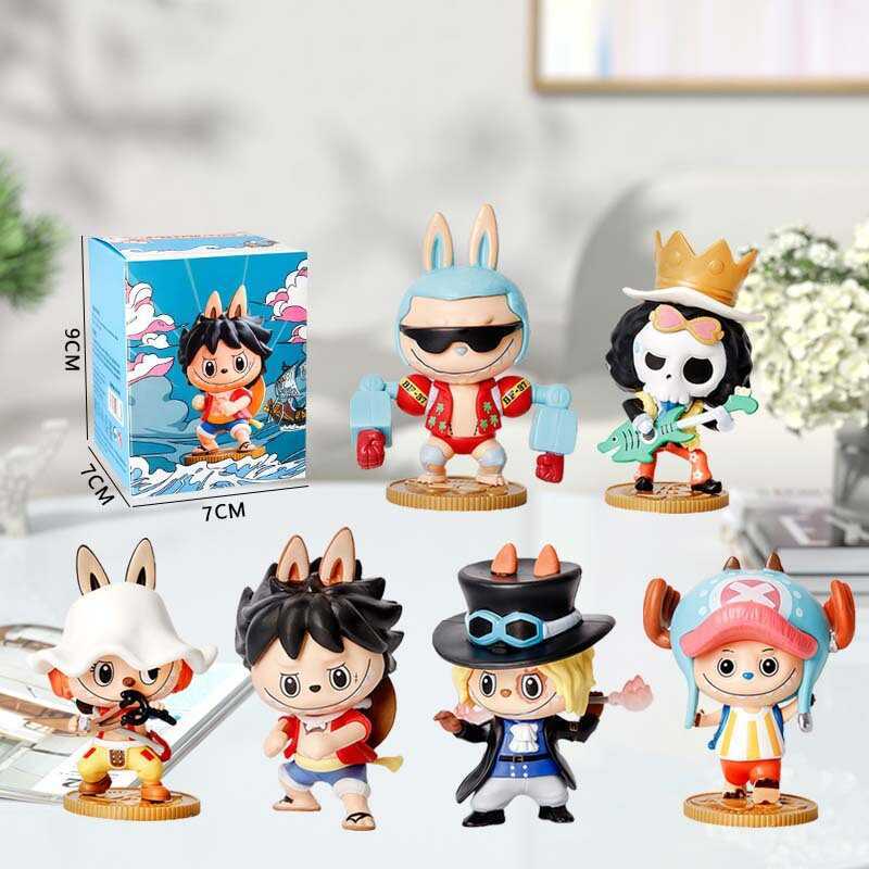 Sản phẩm mới One Piece Labu One Piece Series Hợp thời trang Chơi Hộp bí ẩn Hình Búp bê văn phòng Đồ 