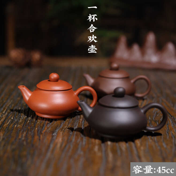 Chaozhou Zhuni Pot Mini Kung Fu Ấm Trà Nhỏ Một Cốc Đơn Nồi Ngón Tay Nồi Kẹo Ấm Trà Gia Đình 45cc Trà