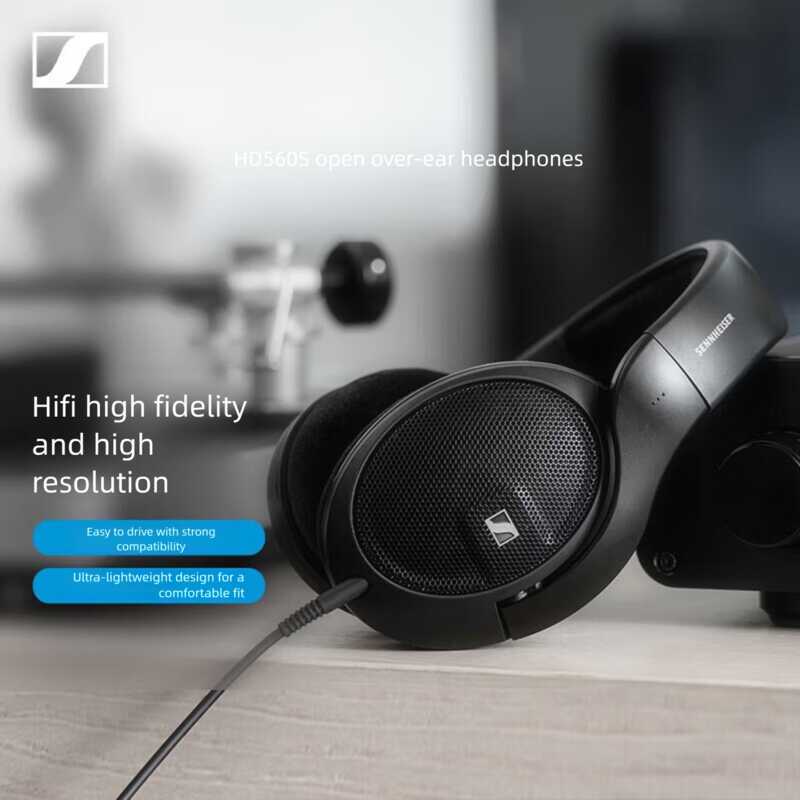 Tai nghe chụp tai Sennheiser HD 560S, chụp tai hở sau, dây cáp có thể tháo rời