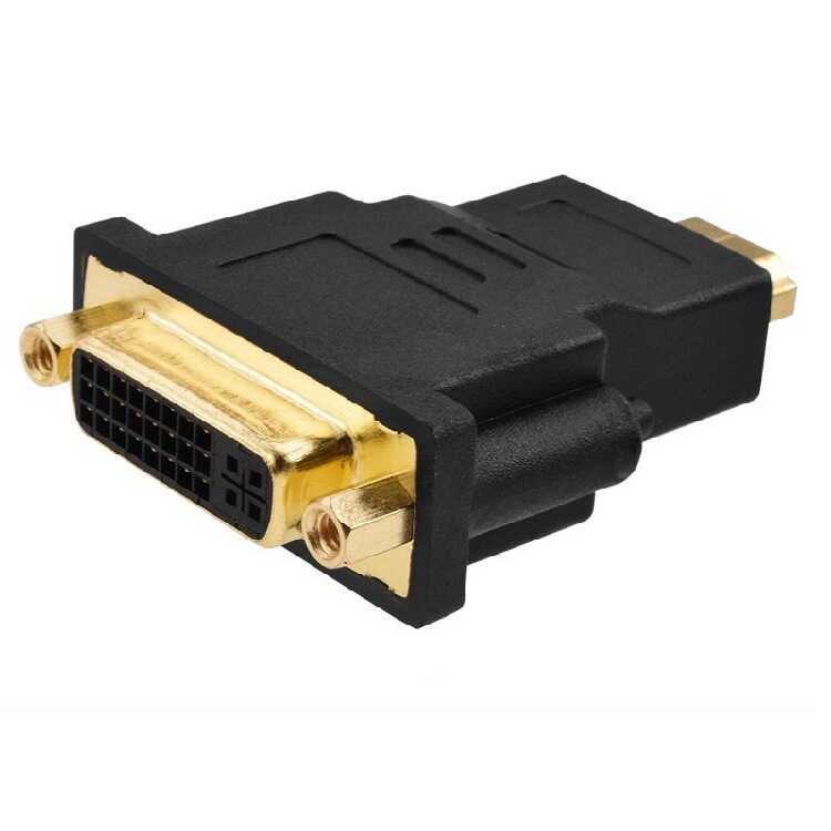Máy tính HDMI Nam sang DVI Nữ Adapter TV HD HDMI sang DVI Adapter Switcher