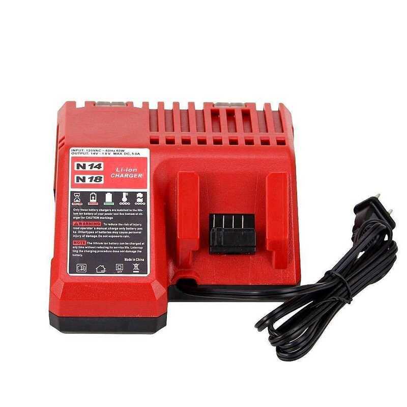 Thích hợp cho Bộ sạc Lithium Milwaukee M18 Milwaukee M14 / M18 Bộ sạc dụng cụ điện