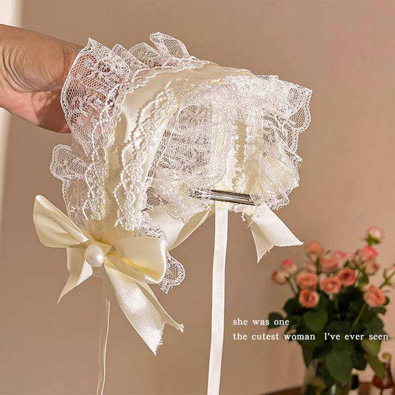 Mũ Catwife Lolita Gothic màu hồng trắng, phù hợp với váy JK gothic