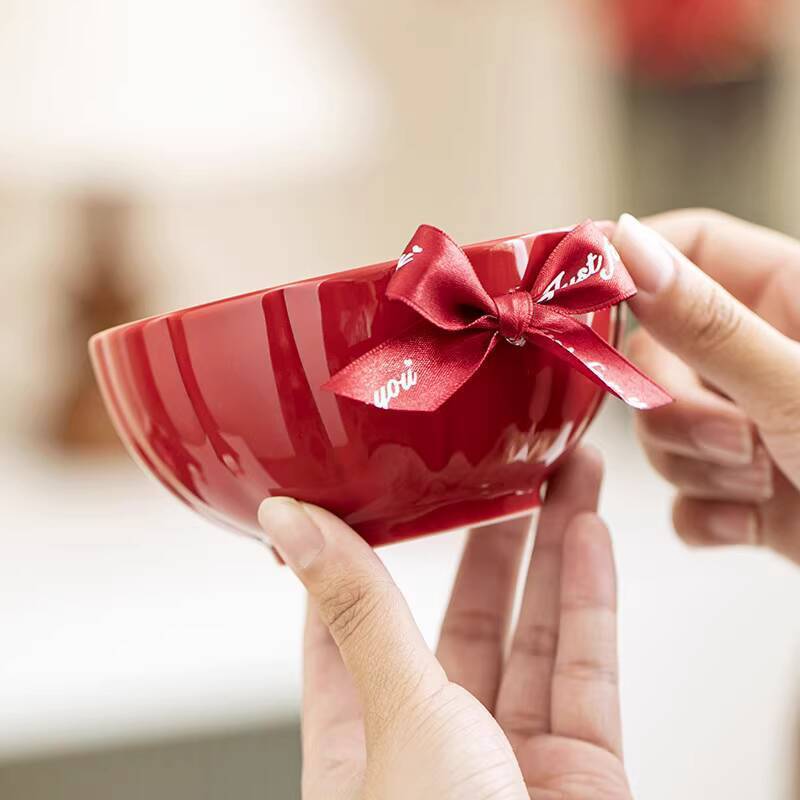 (Mới về) Quà cặp đôi Bộ đồ ăn Bát và đũa cho bạn thân Đính hôn mới Của hồi môn Đồ cưới