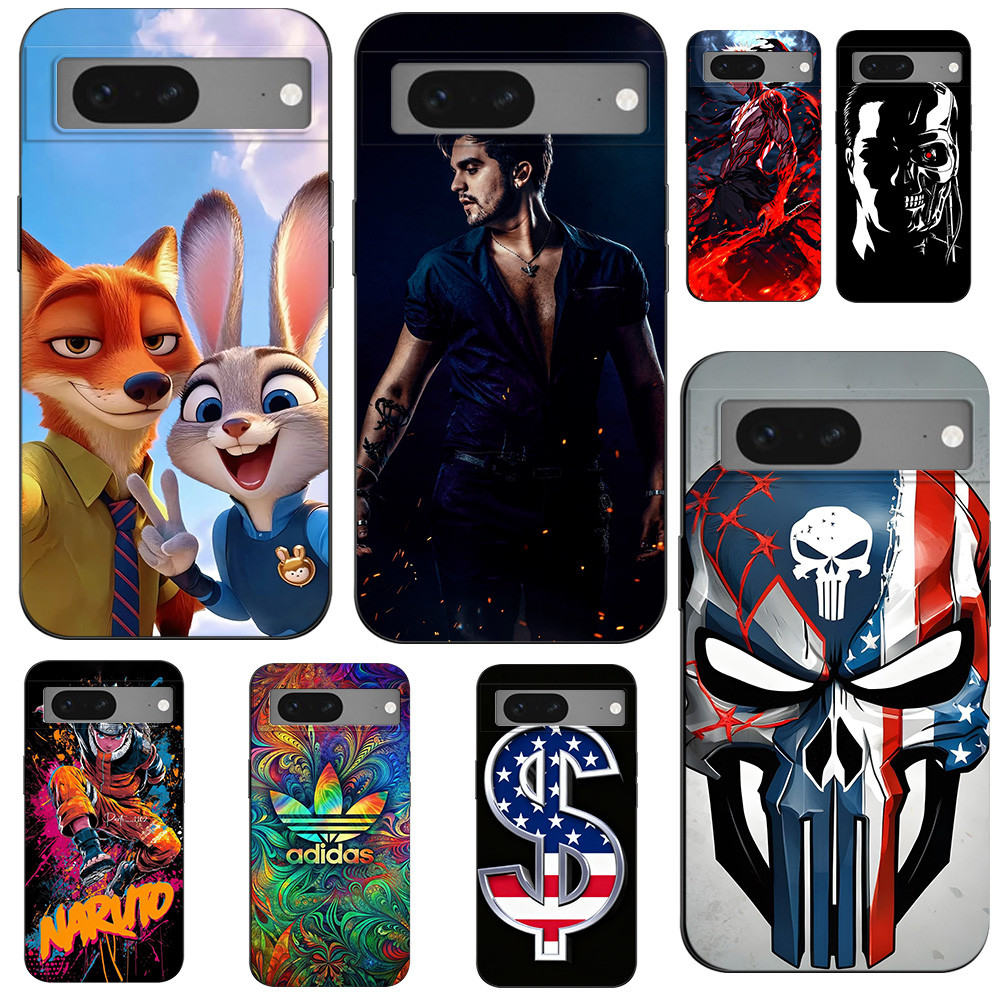 Dành Cho Google Pixel 7 Dành Cho Google Pixel 7 Pro Soft Case Đen tpu Case anime Dễ Thương Cá Tính V