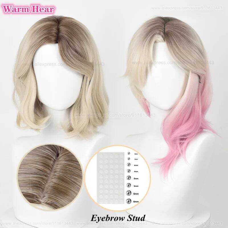 C 2 Kiểu Gwen Stacy Cosplay Tóc Giả Cosplay Nữ 35Cm / 45Cm Gradient Gwen Cosplay Tóc Giả Chịu Nhiệt