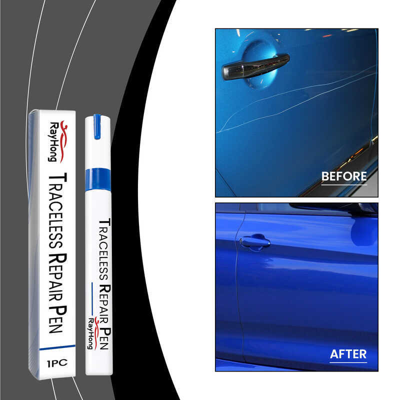 Rayhong Car Blue Touch-Up Pen Car Touch-Up Paint Sơn ô tô Scratch Repair Car Color Care Pen