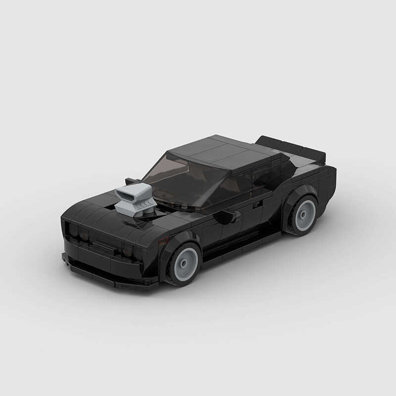 Tương thích với Lego Dodge Charger Dom 8 Grid Super Racing Khối xây dựng Đồ chơi lắp ráp giáo dục tr