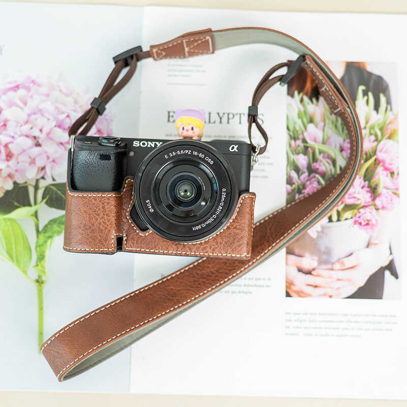 Ốp Bảo Vệ Sony A6400 A6700 Túi Máy Ảnh A7C2 Bao Da A7C Túi Đế Thế Hệ Thứ Hai A7A7R5 Phụ Kiện