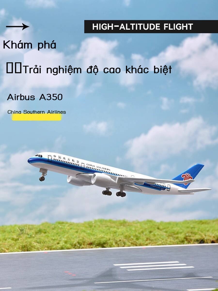 Mô hình mô phỏng Airbus A350 của hãng hàng không Southern Airlines, Air China B787, Hainan Airlines
