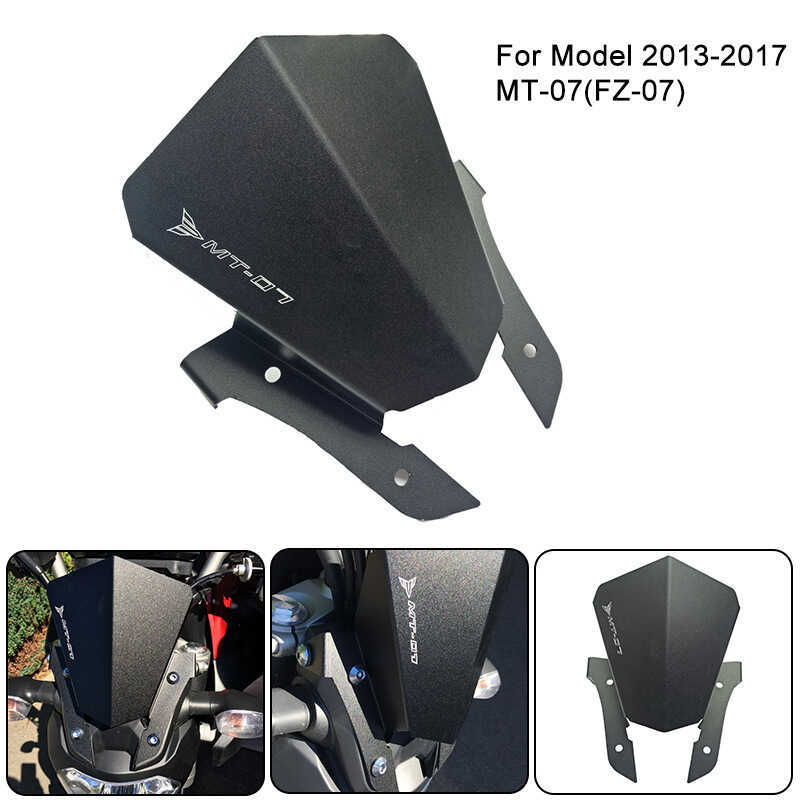 Thích hợp cho YAMAHA YAMAHA MT07 MT-07 13-17 Kính chắn gió sửa đổi xe máy Kính chắn gió nhỏ