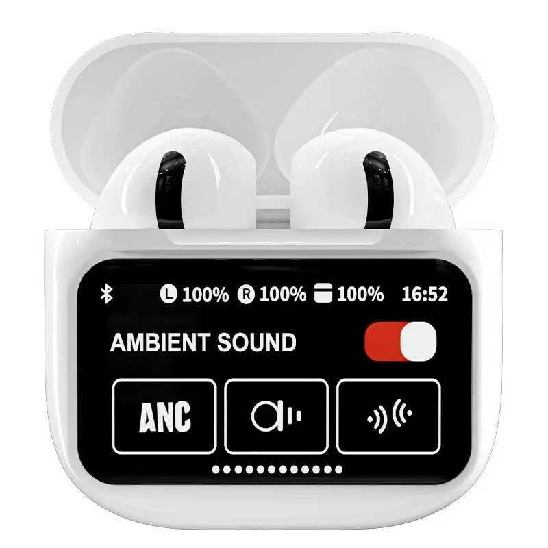 Tai nghe A9Pro Màn hình màu thông minh ANC + ENC Khử tiếng ồn Tuổi thọ pin dài Tai nghe Bluetooth A1