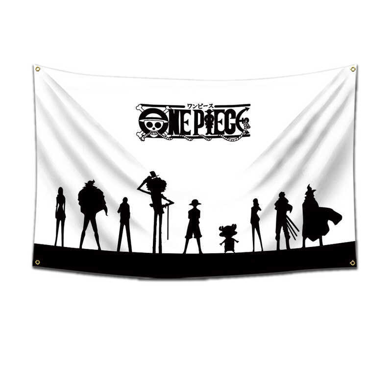 Cờ Ngoại Thương One Piece Luffy Polyester Treo Cờ 60 * 90cm 2 * 3ft Vải Treo