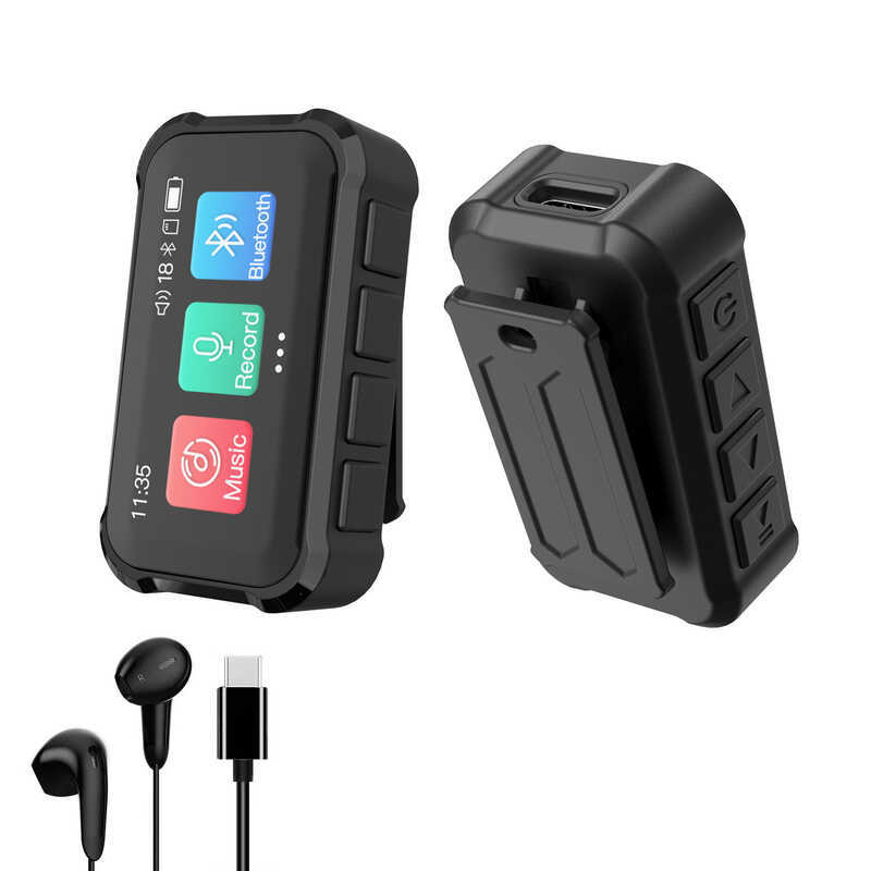 Phiên bản không thấm nước Máy nghe nhạc MP3 có kẹp sau Bluetooth Ghi sách điện tử mini MP3 Cảm ứng t