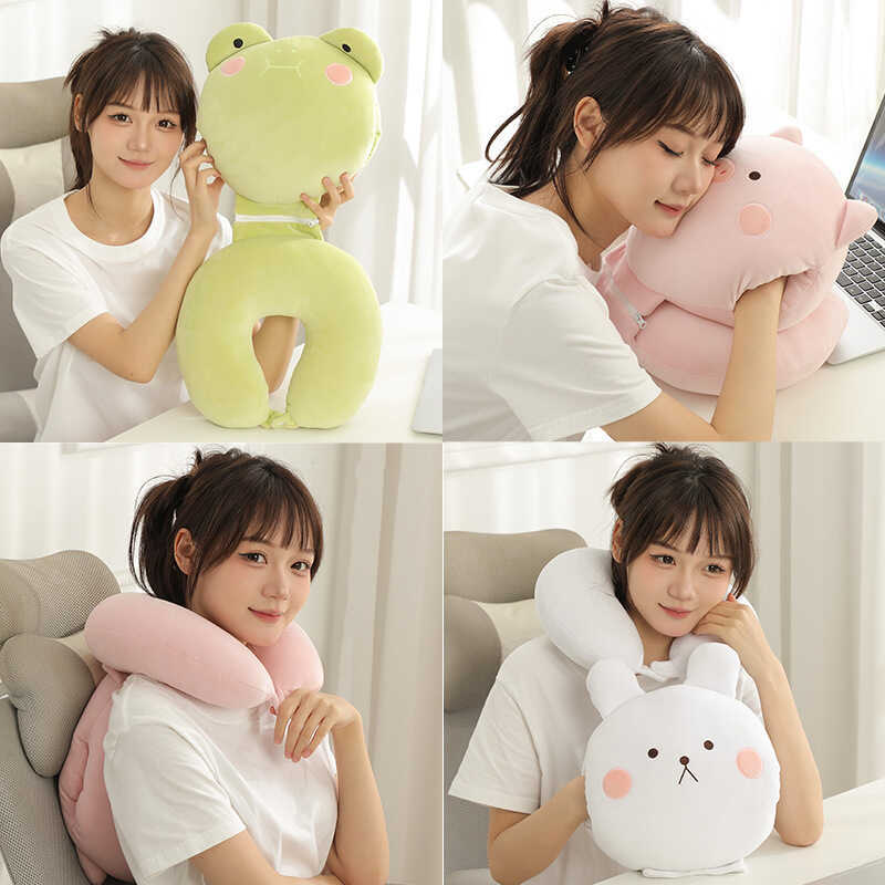 Gối Hình Chữ U Một Gối Đa Năng Ngủ Gối Văn Phòng Nằm Gối Ngủ Học Sinh Nằm Gối Đa Năng Tay Ấm Hơn Bao