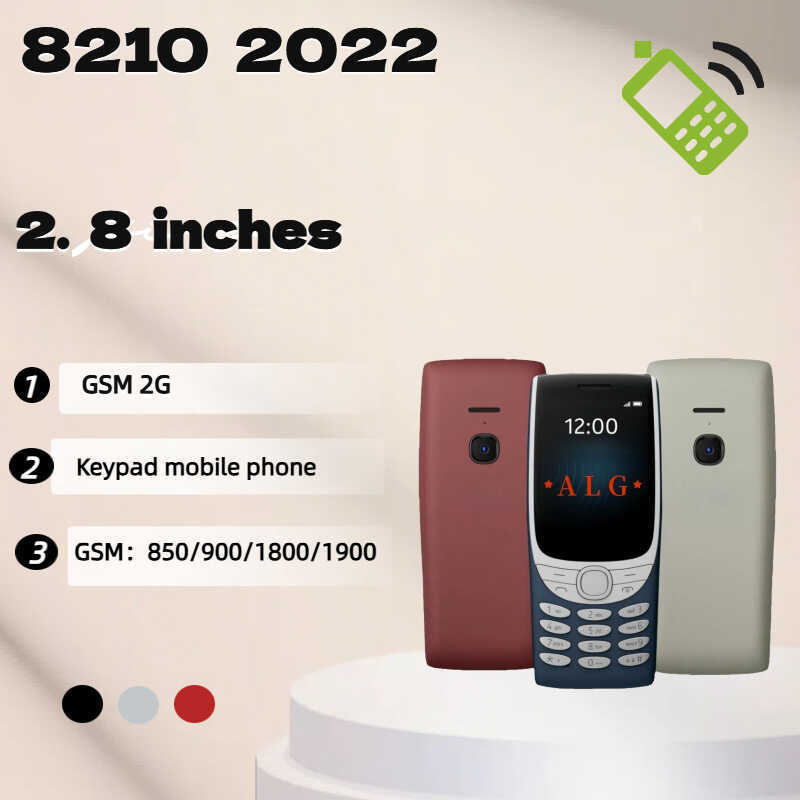 Điện Thoại Di Động 8210 2022 Không Điện Thoại Thông Minh Nút Thẻ Kép Người Cao Tuổi Thẳng Màn Hình L