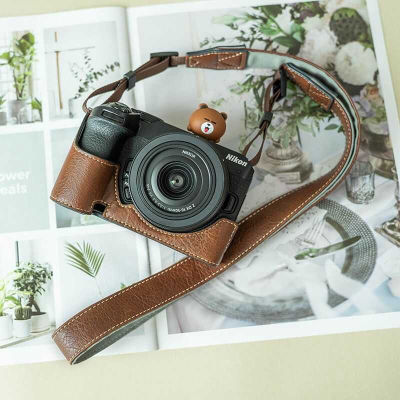 Thích hợp cho vỏ bảo vệ Nikon z30 Túi đựng máy ảnh ZFC Z5 Half Case Z6Z7 Vỏ bảo vệ da đế thế hệ thứ 