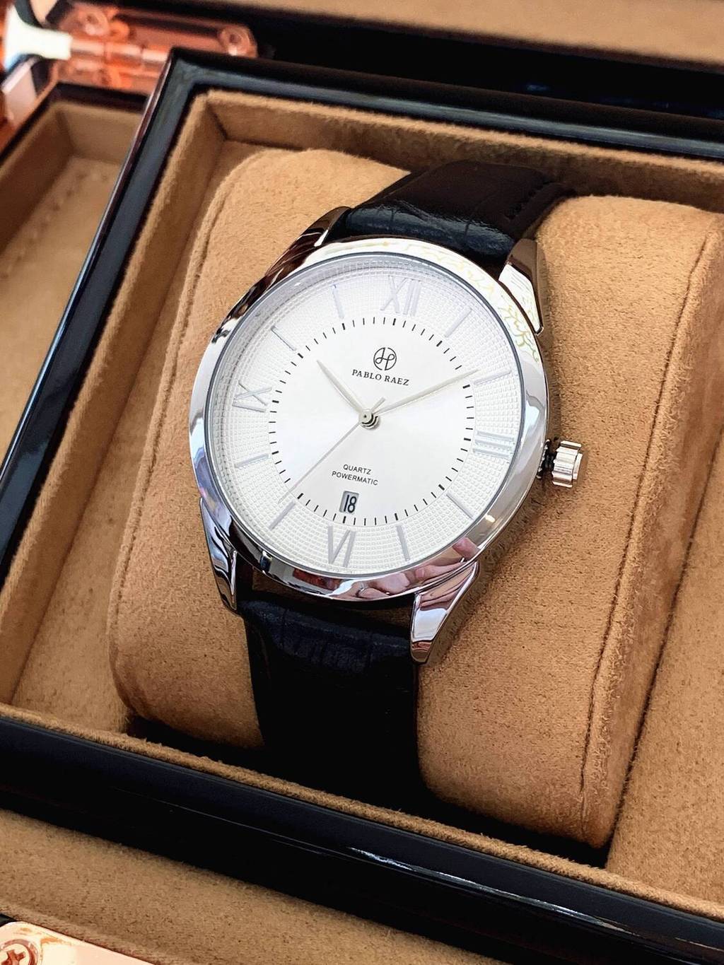 [SALE SỐC]  Đồng đeo tay PABLO RAEZ, văn phòng tinh tế, phù hợp cho nam giới, đen chống nước, đồng