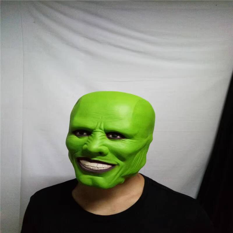 [Ảnh thật/Sẵn]  Mặt Halloween kinh dị, ngụy trang thành Người khổng lồ Hulk, mặt nạ phim Jim Carrey