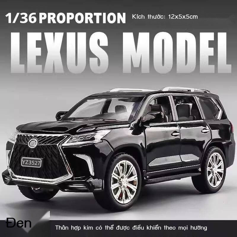 [Siêu Hot]  Mô trang trí Toyota Lexus LX570, mô phỏng đồ chơi cho bé trai, quà tặng xe địa hình
