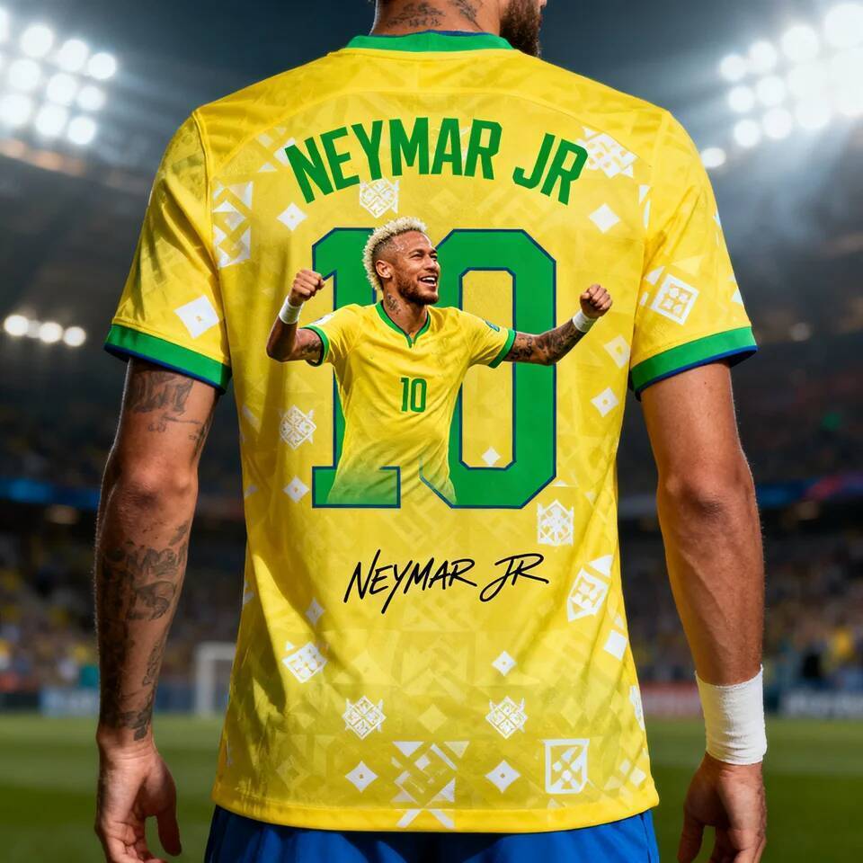 Áo bóng đá đặc biệt phiên bản Neymar - Nhanh khô thoáng khí, phù hợp cho mọi lứa tuổi