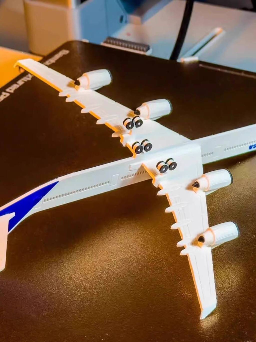 Mô lắp ráp Airbus A340-600 in 3D, các bộ phận mô hình đã hoàn thiện