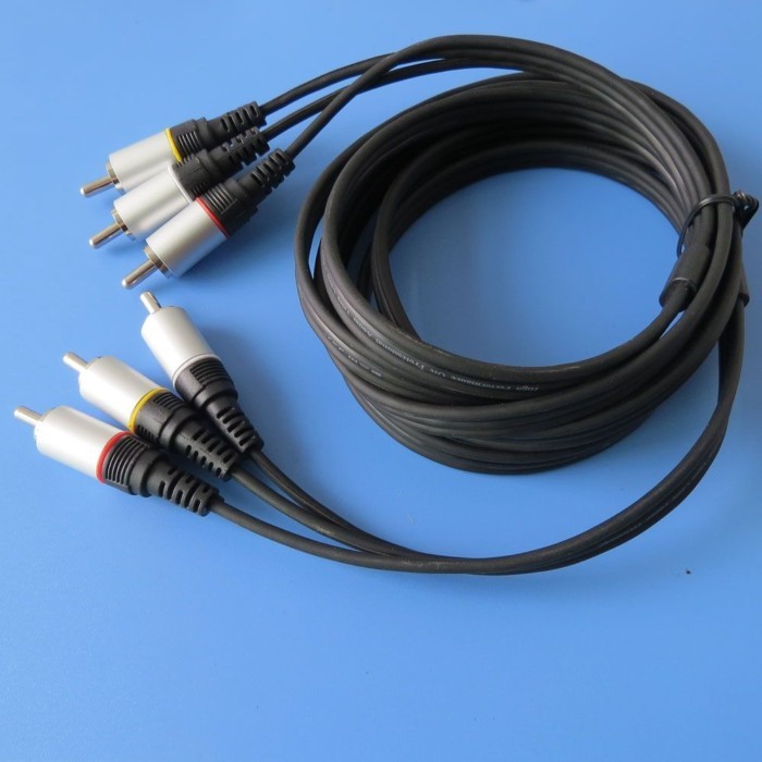 * * · -Audio Cable 3.5 RCA Ba đến Ba Lotus TV Audio Video DVD Cable Set-Top Box