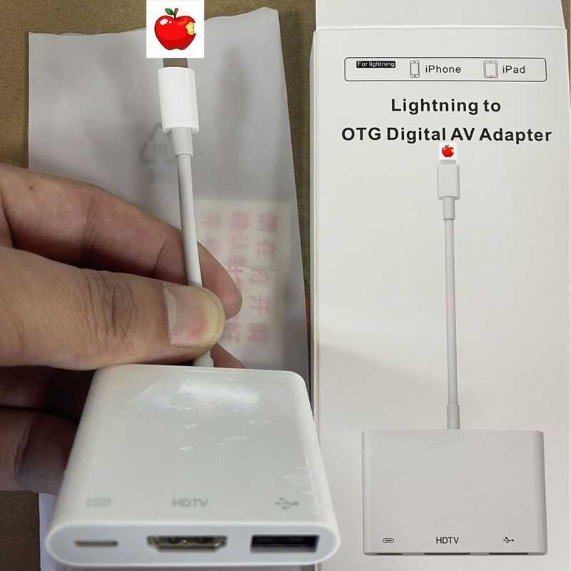 Thích hợp cho 14 điện thoại di động sang HDTV Cùng dòng màn hình lightning Converter otg Projection 