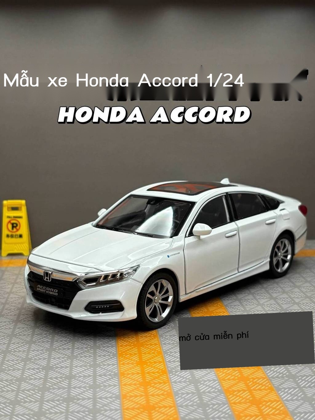 [SALE SỐC]  1:24 Mô Honda Accord hợp kim phỏng sedan mô hình sưu tầm trang trí quà tặng xe đồ chơi