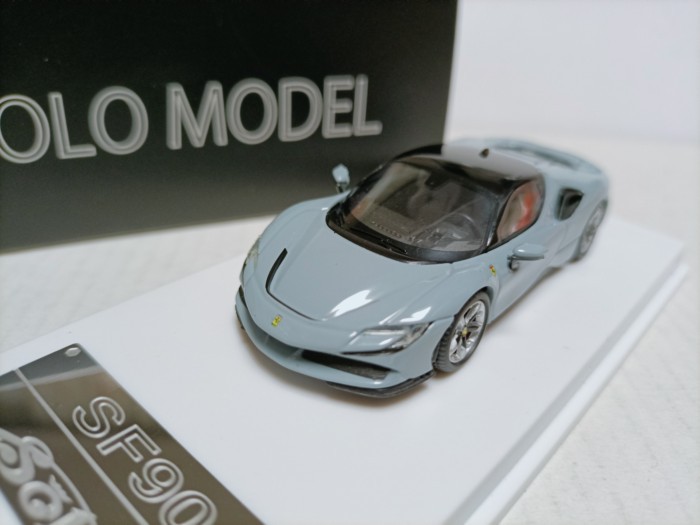 Solo 1 64 Ferrari Hợp Kim Cứng Top Supercar Model Ferrari SF90 Spider Grey