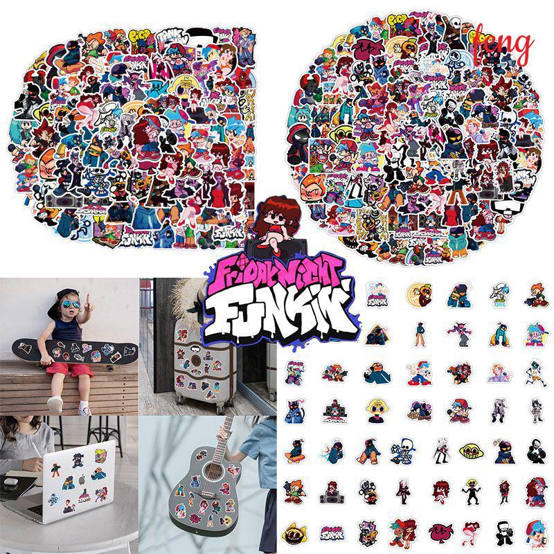 100 Chiếc Friday Night Funkin Sticker Pack Set Game DIY Chống Nước Imposter Decal