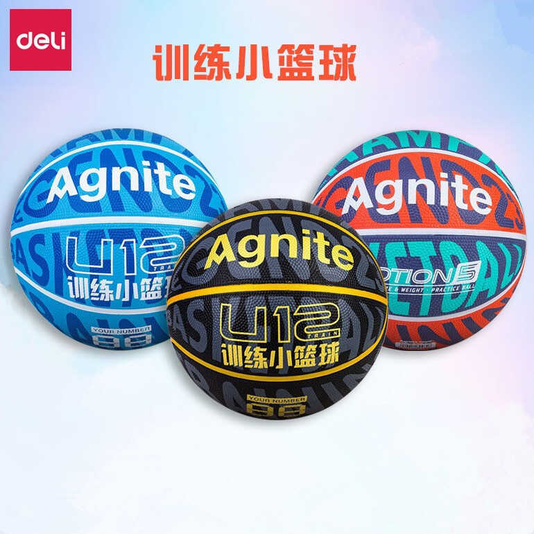 Bóng rổ cao su xốp Deli Angnet F1168 size 5 dành cho thanh thiếu niên và trẻ em, sử dụng trong nhà v