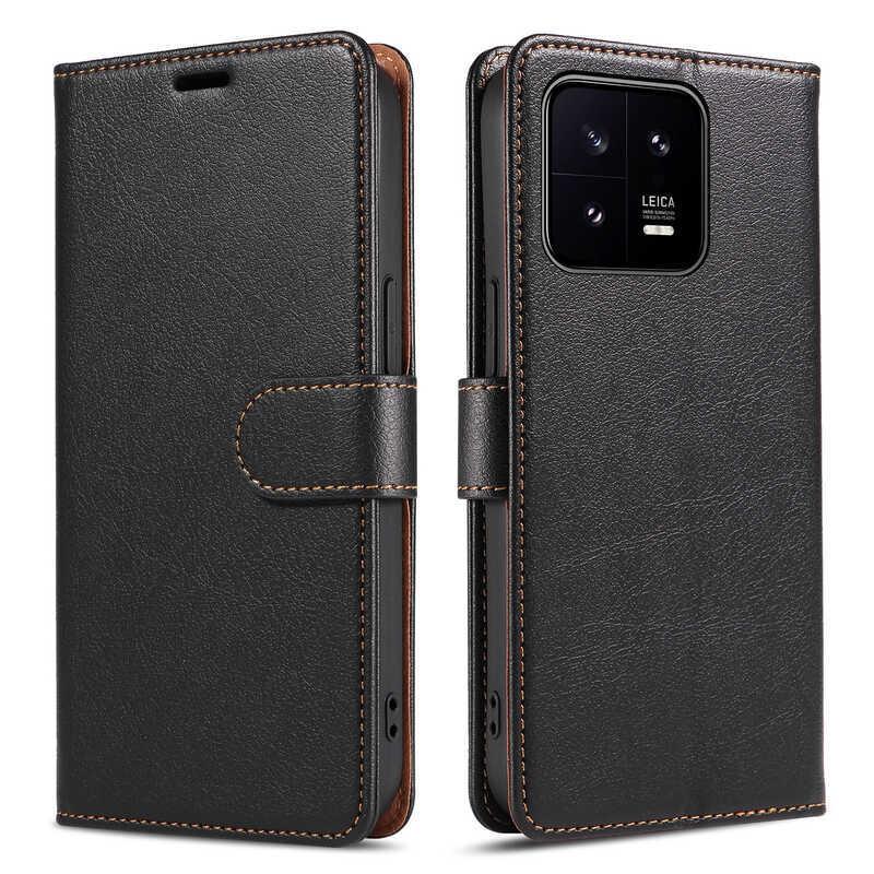 Thích hợp cho Ốp điện thoại Xiaomi 14 Redmi Note14 Vỏ da điện thoại 13T Vỏ bảo vệ lật RFID