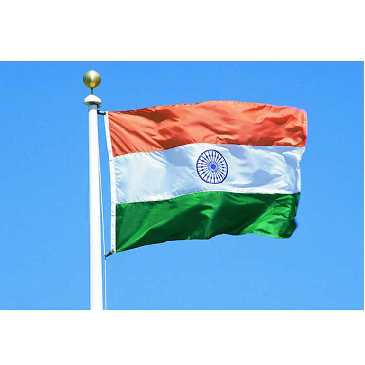 F965 In kỹ thuật số 90 * 150cm 3 * 5ft Số FLAG Ấn Độ 4 bông vải Polyester INDIA