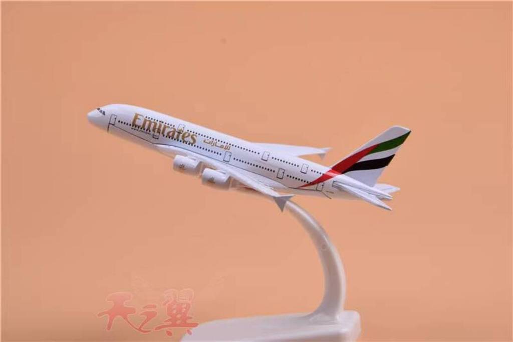 Mô máy bay Emirates A380 xe buýt hai tầng 1:400 sản phẩm hoàn thiện 16cm mô hình Airbus hợp kim