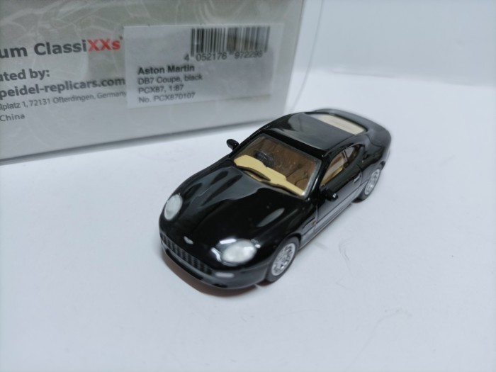 Mẫu siêu xe Aston Martin Martin PCX 1 / 87 cao cấp Aston Martin DB7 Đen