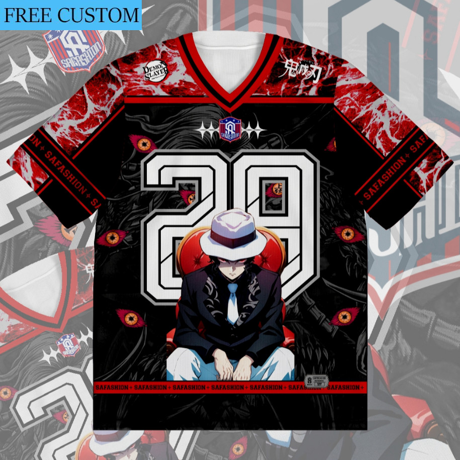 Áo đấu oversize Muzan Kibutsuji, phù hợp nam nữ