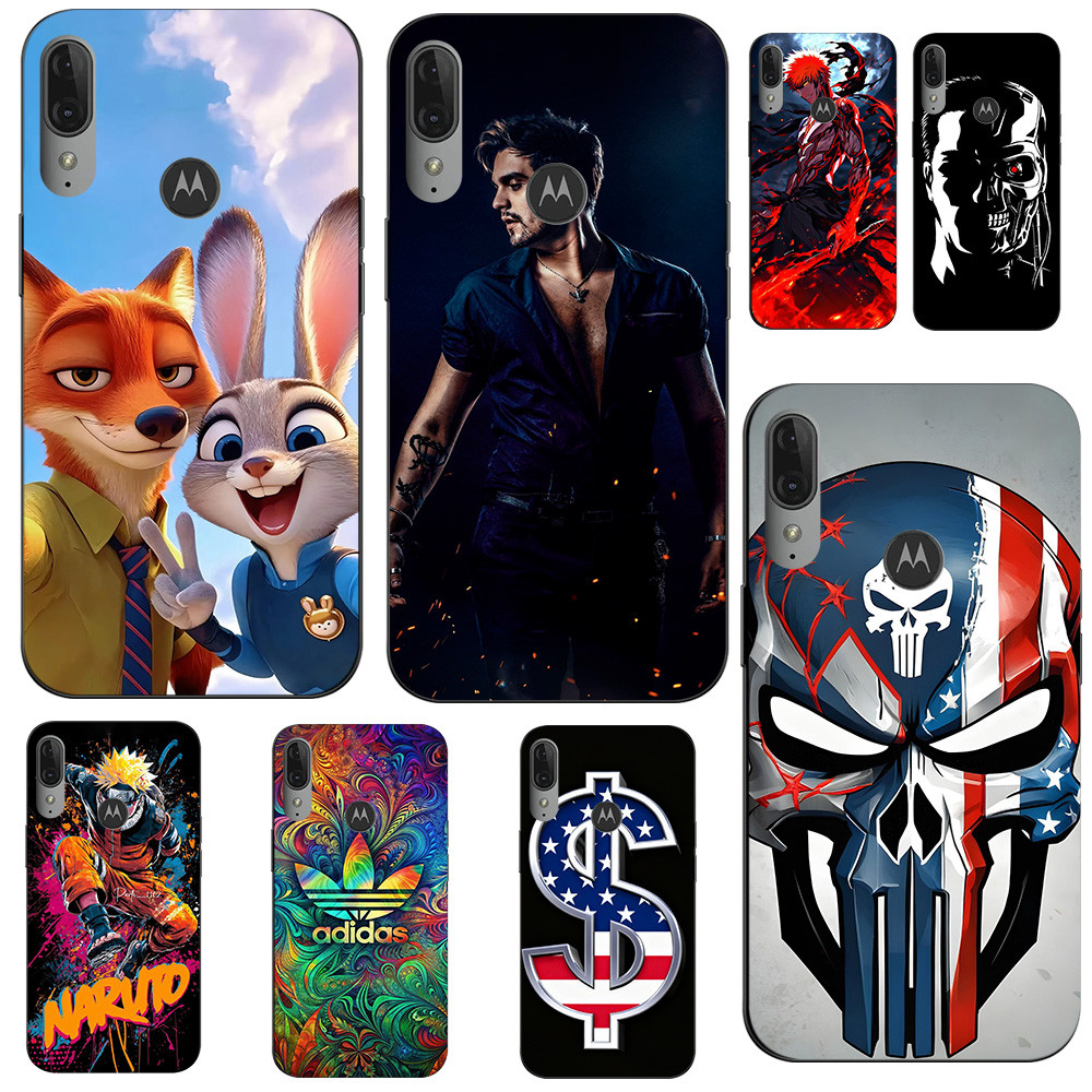 Dành Cho Motorola Moto E6 PLUS Ốp Lưng Điện Thoại Moto E6 PLUS Ốp Lưng Bảo Vệ Silicon Mềm Đen Tpu Ốp