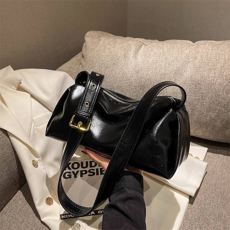 Thời trang thời trang ❤ Năm nay Túi Bán Chạy Nữ 2025 Niche Dung Tích Lớn Sáp Dầu Da Gối Túi Đeo Vai 