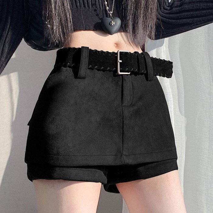 Không cần váy da hươu, hot girl cạp cao diện quần culotte ngắn chữ A ôm sát mông | BigBuy360 - bigbuy360.vn