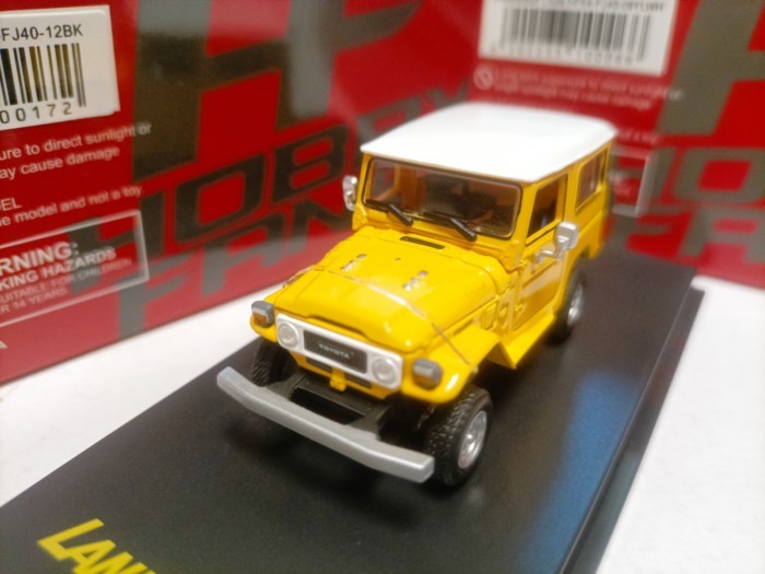 Người hâm mộ sở thích 1 64 Toyota Land Cruiser 4-Drive Xe địa hình Mẫu LC40 FJ40 Phiên bản nắp mở