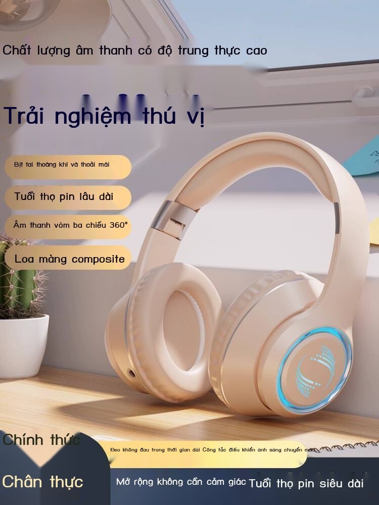(HÀNG HOT) Tương thích với over-ear ASUS, tai nghe Bluetooth không dây chuyên dụng cho chơi game Ti