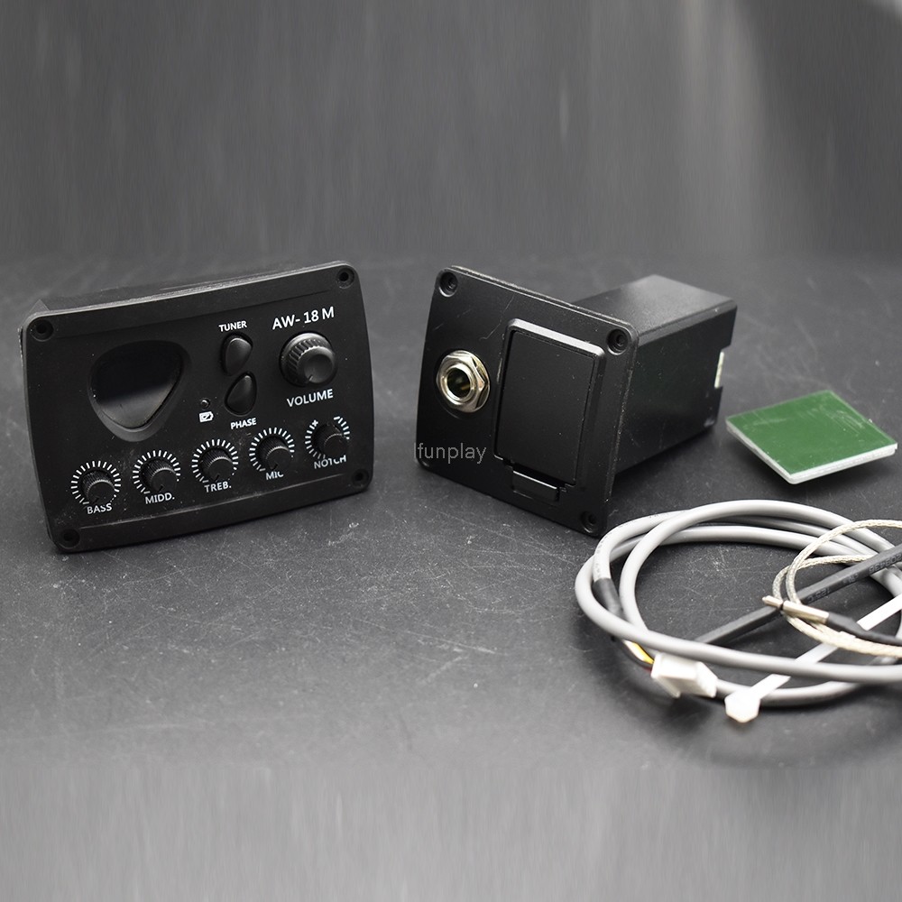 AW-18M Đàn Guitar Acoustic 3 Ban Nhạc EQ Giai Đoạn Chỉnh Và Micro Piezo Pickup Cho 6 Dây Đàn Guitar 