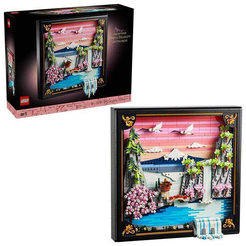 LEGO 31218 Tranh tường lắp ghép cảnh quan hoa anh đào - Dòng sản phẩm Phong cách sống nghệ thuật