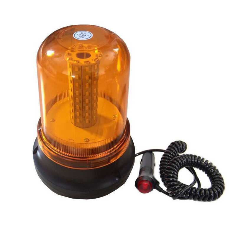 Đèn trần ô tô 80led Light Engineering Xe nhấp nháy Đèn báo màu vàng Xe buýt trường học 12-24V