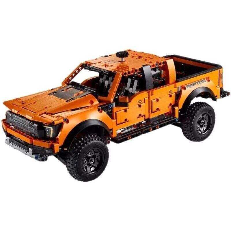 [LEGO] mô hình lắp ráp xe bán tải Ford F150 Old Yellow Bull Raptor, đồ chơi khối xây dựng giáo dục T