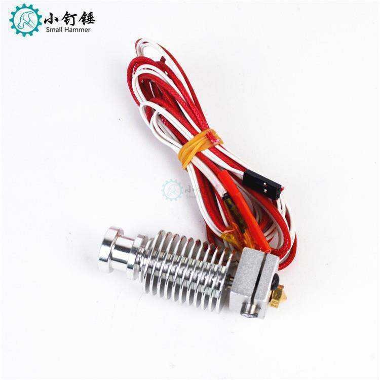 Phụ kiện máy in 3D Qipeng E3D-V6 Phiên bản Đầu phun đùn Vòi phun / Đầu in E3D V5 Mũ làm nóng