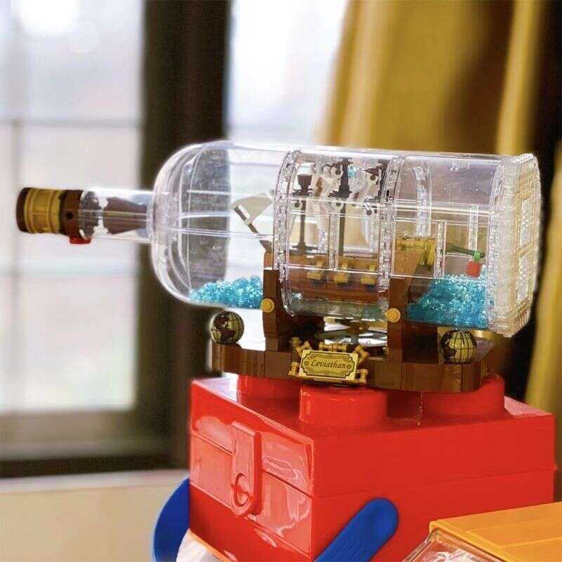 [LEGO] 21313 Mô trong chai mới của Pirates of the Caribbean, đồ chơi giáo dục, mô hình tàu hải tặc T