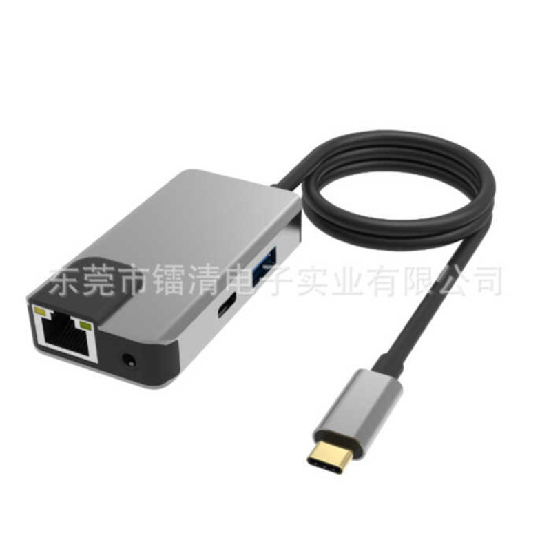 C / M TO USB A3.0 + USB C2.0 + RJ45 + ÂM THANH + PD3.0 🍎
